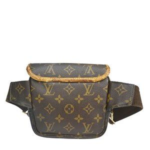 LOUIS VUITTON Bum Bag Bosphore Waist Pouch Monogram Leather Brown